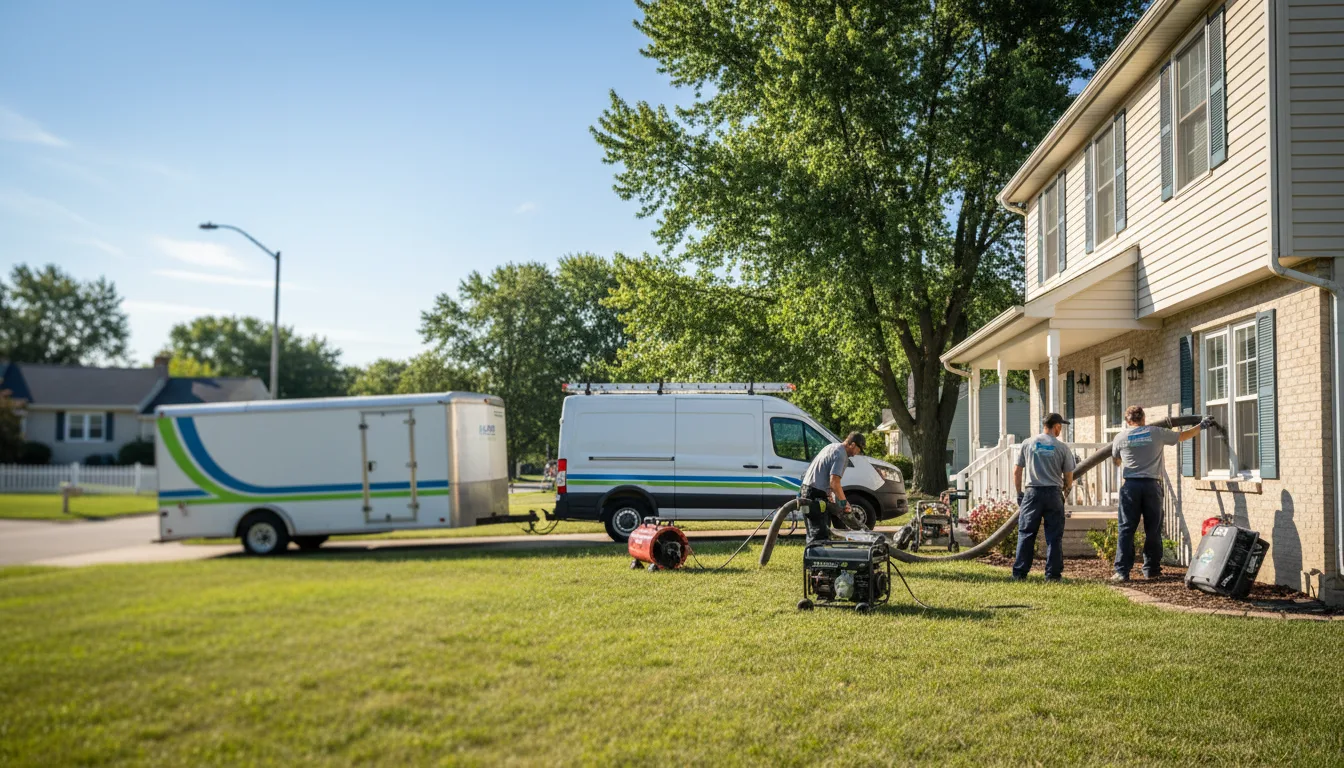 Flooded Basement Restoration And Cleanup With Repair in Harvey, IL near me